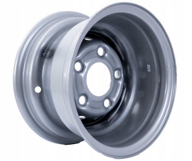 SRW Steel Trailer wheel silver 6×10 5x112