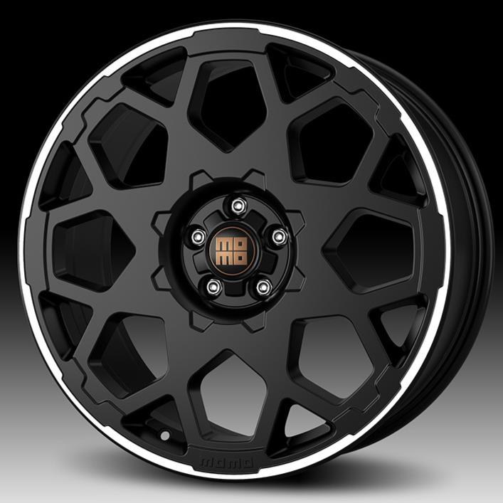 Momo HEAVY DUTY Matt Black Polished 8.5×20 5x112